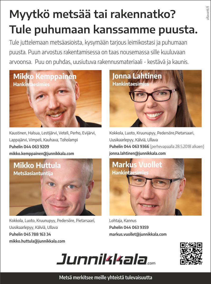 Junnikkala ilmoitus huhtikuu 2018