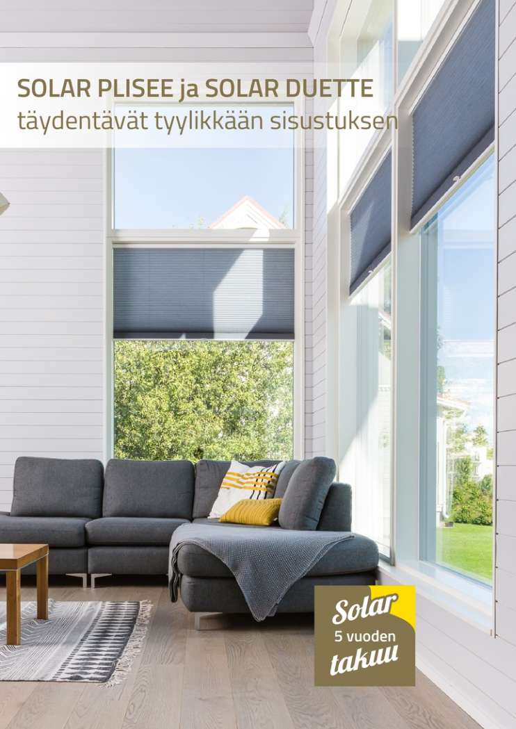 SOLAR PLISEE ja SOLAR DUETTE esite